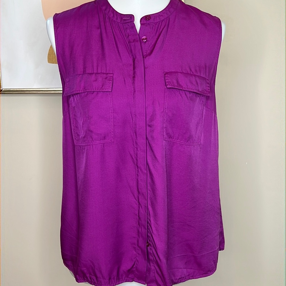 Boden silk blend Petronella sleeveless blouse | 10 Petite